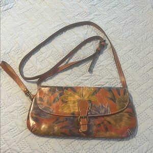 Patricia Nash Multicolor Floral Leather Wristlet